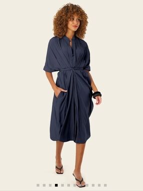 Ever by X The One Dress Project Midi Navy Blue
